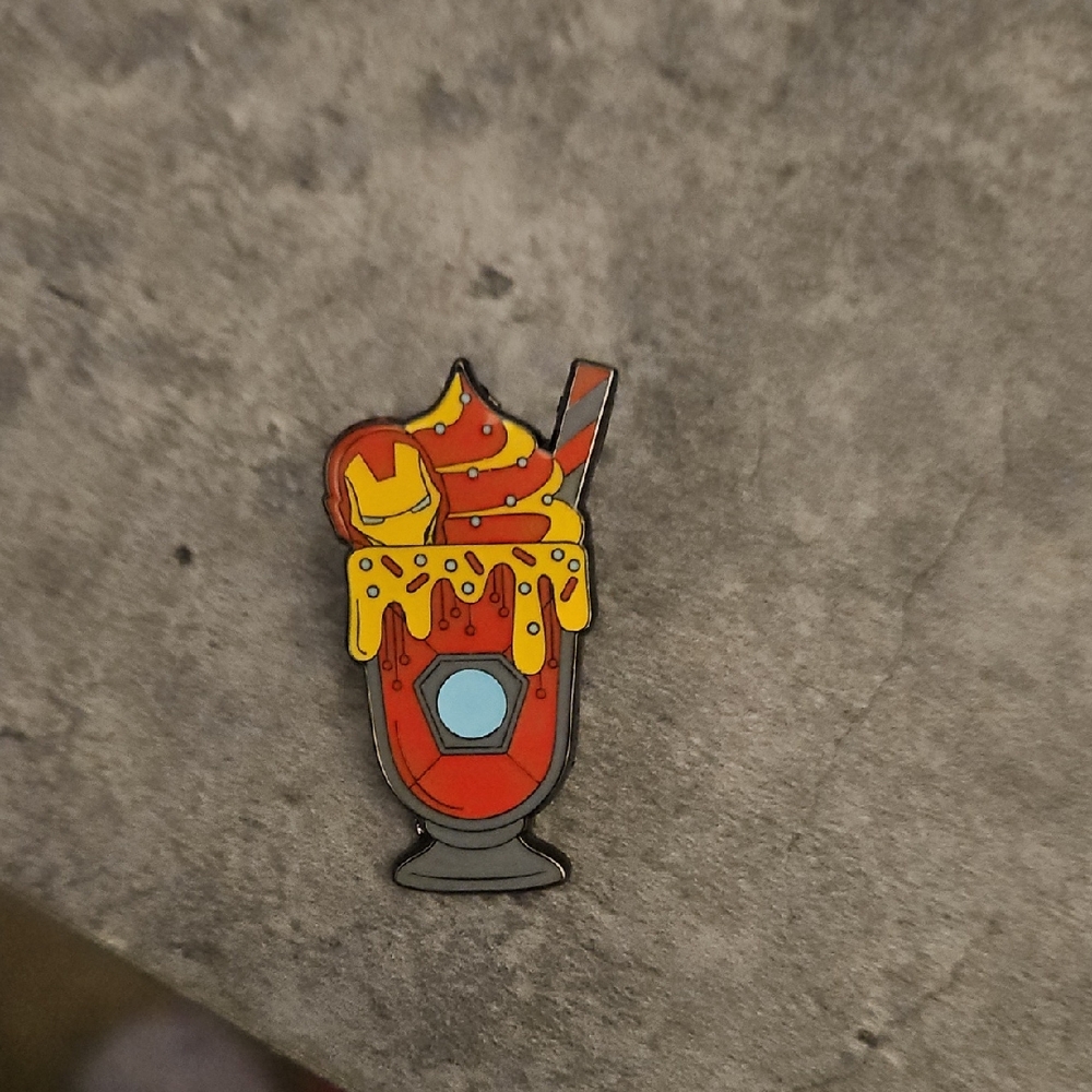 Loungefly Ironman Milk Shake Pin
